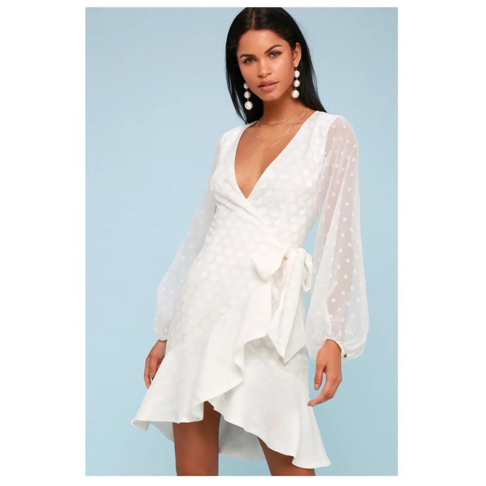 KEEPSAKE The Label Polka Dot Wrap Dress